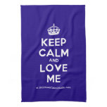 [Crown] keep calm and love me  Kicthen Towels