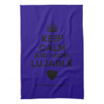 [Crown] keep calm and adore lujain.k [Love heart]  Kicthen Towels
