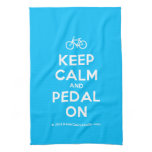[Bicycle] keep calm and pedal on  Kicthen Towels