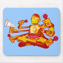 kid beyond Robot mousepad