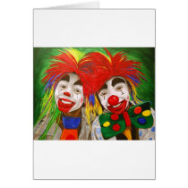 Kid Clowns  Painting Greeting Cards