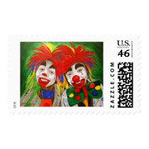 Kid Clowns  Painting Stamps