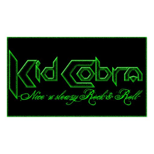Kid Cobra Business Card (front side)