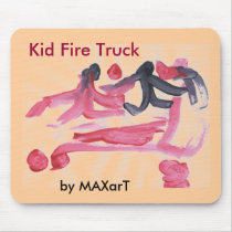 Kid Fire Truck by MAXarT mousepads