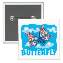 Kid Friendly Butterfly Pin