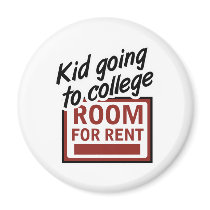 Kid Going to College Room For Rent magnets by TeeShirtsTShirts Kid Going to College Room For Rent magnets