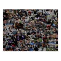“Kid History” Quote Collage Postcard