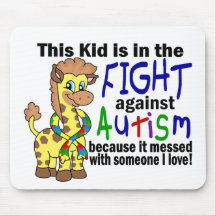 Kid In The Fight Against Autism Mouse Pad