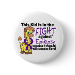 Kid In The Fight Against Epilepsy Pinback Buttons
