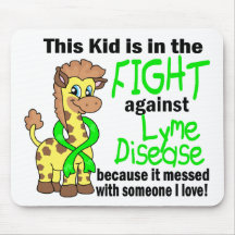 Kid In The Fight Against Lyme Disease Mousepads