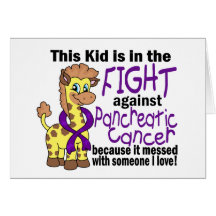 Kid In The Fight Against Pancreatic Cancer Card