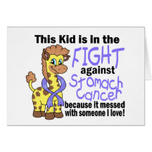 Kid In The Fight Against Stomach Cancer Greeting Card