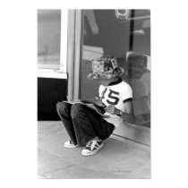 Kid Reading a Comic Book posters