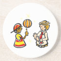 Kid Spinning ball for coach