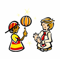 Kid Spinning ball for coach Acrylic Cut Outs