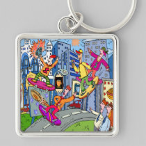 Kid Zazzle Skate Board keychains