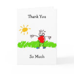 Kiddie Art, Thank You, So Much Greeting Cards
