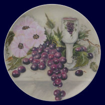 Kiddush Cup-Red Grapes Plate plates