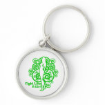 Kidney Cancer Abstract Fight Like a Girl keychains