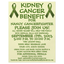 Kidney Cancer Benefit Cartoon Flyer