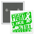 Kidney Cancer BurnOut Fight Like a Girl buttons