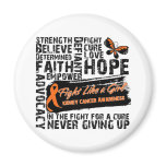 Kidney Cancer Collage 2 - Fight Like a Girl magnets