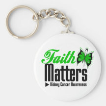 Kidney Cancer FAITH MATTERS v2 Key Chain
