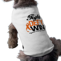 Kidney Cancer Fight Defy Win Pet T-shirt