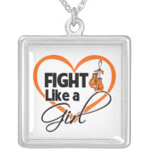 Kidney Cancer Fight Like a Girl Heart Custom Jewelry