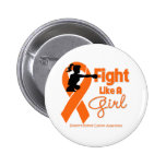 Kidney Cancer Fight Like A Girl Knock Out buttons