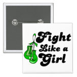 Kidney Cancer Fight Like A Girl Motto buttons