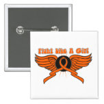 Kidney Cancer Fight Like A Girl Wings 2 buttons