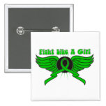 Kidney Cancer Fight Like A Girl Wings buttons