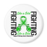 Kidney Cancer FIGHTING Like a Girl magnets