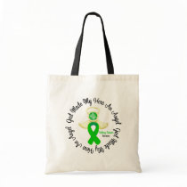 Kidney Cancer God Made My Hero An Angel (Green) Canvas Bags
