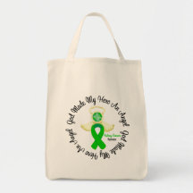 Kidney Cancer God Made My Hero An Angel (Green) Tote Bags