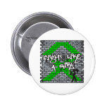 Kidney Cancer Graffiti Wall Fight Like A Girl buttons