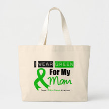 Kidney Cancer Green Ribbon For My Mom Bag