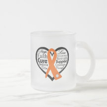 Kidney Cancer Heart Ribbon Collage 2 Coffee Mug