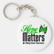 Kidney Cancer HOPE MATTERS v2 Key Chain