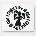 Kidney Cancer I Fight Like A Girl Pose v2 mousepads