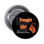 Kidney Cancer I Fought Like a Girl and Won buttons