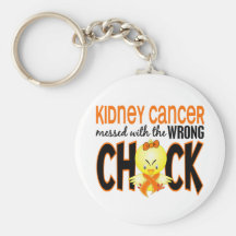 Kidney Cancer Messed With The Wrong Chick Key Chains