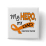 Kidney Cancer MY HERO MY DAD 42 Pins