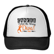 Kidney Cancer Picked The Wrong Diva v3 Trucker Hats