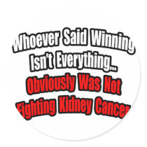 Kidney Cancer Quote stickers