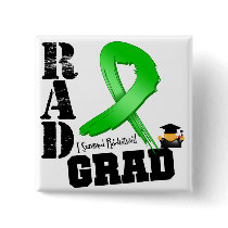 Kidney Cancer RAD Grad (Green Ribbon) Pin