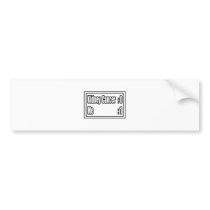 Kidney Cancer Scoreboard Bumper Sticker