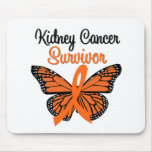 Kidney Cancer SURVIVOR Butterfly mousepads