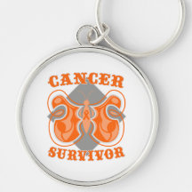 Kidney Cancer Survivor Butterfly v2 Keychain